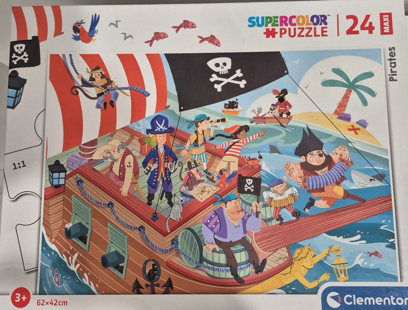 Clementoni Supercolor Pirates Puzzle - 24 Maxi Pieces thumbnail