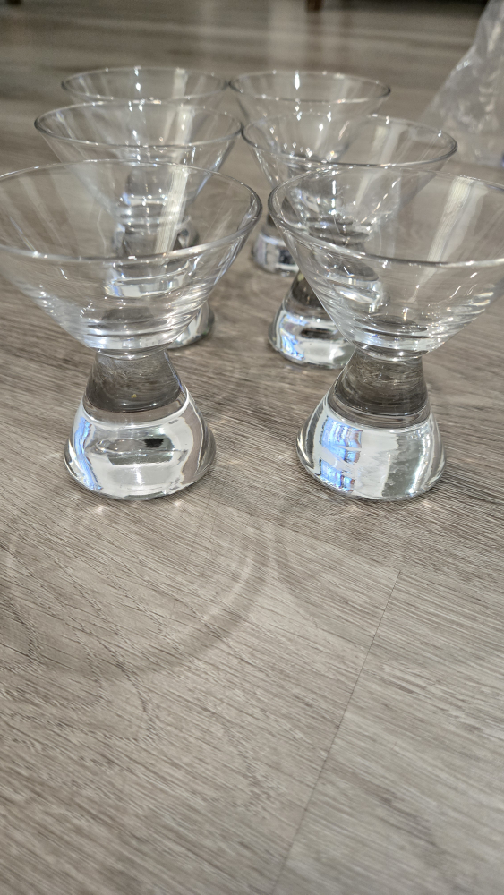 Set of 6 Vintage Martini Glasses - photo 2