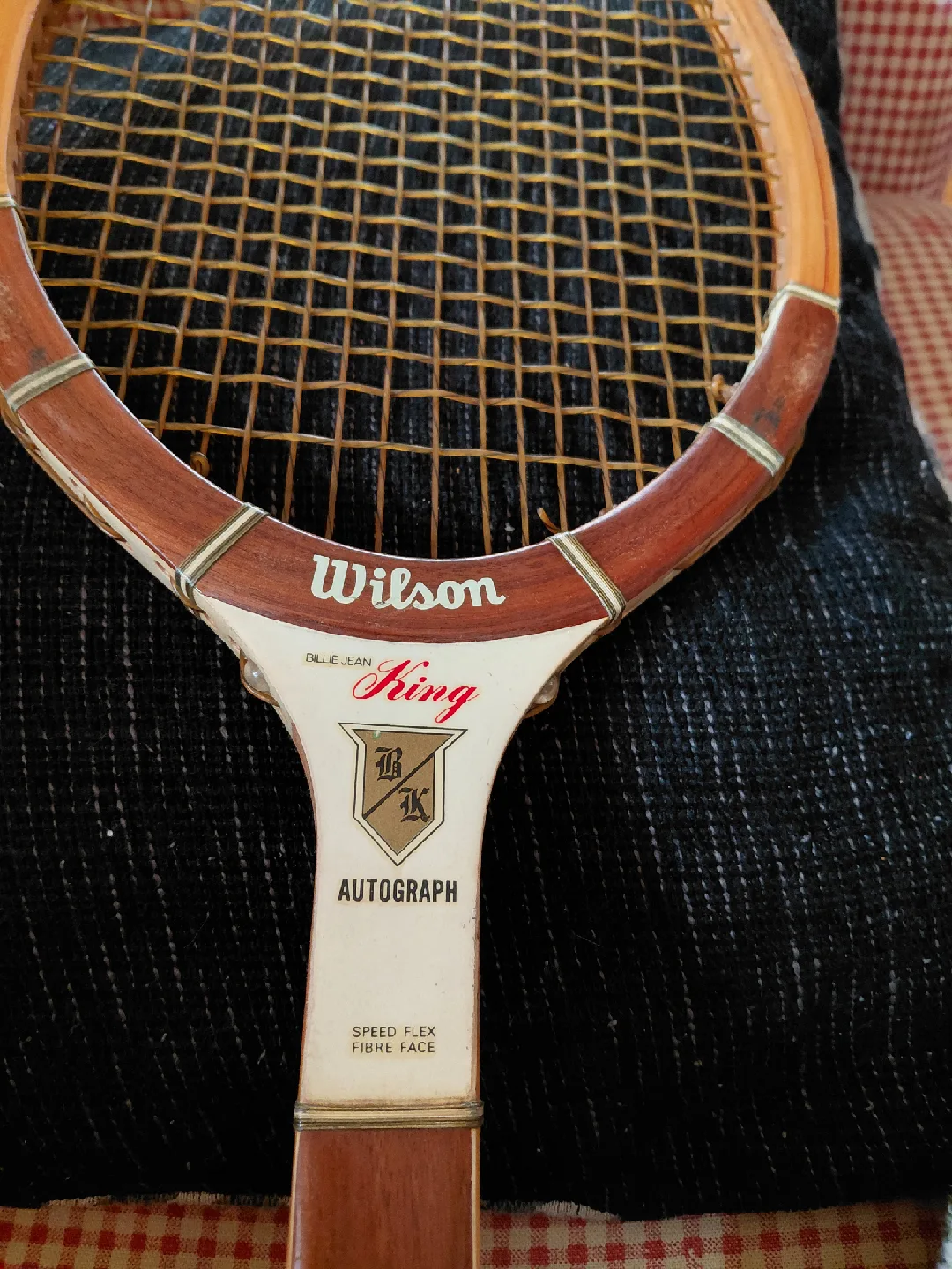 Vintage Wilson Billie Jean King Autograph Tennis Racquet image indicator(3)