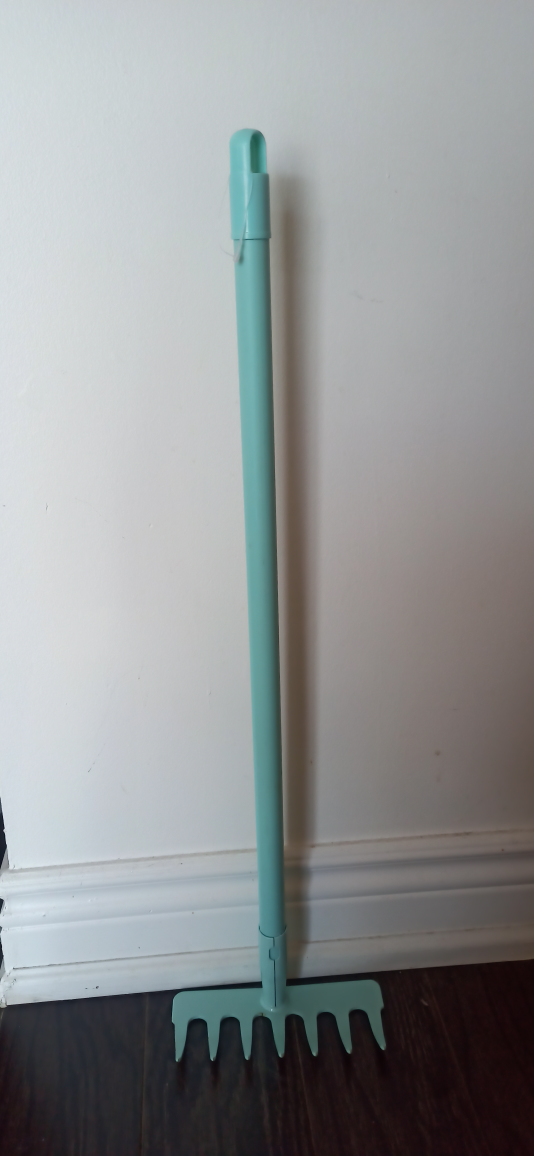 Kids' Garden metal Rake - Light Blue - 28 inches - photo 2