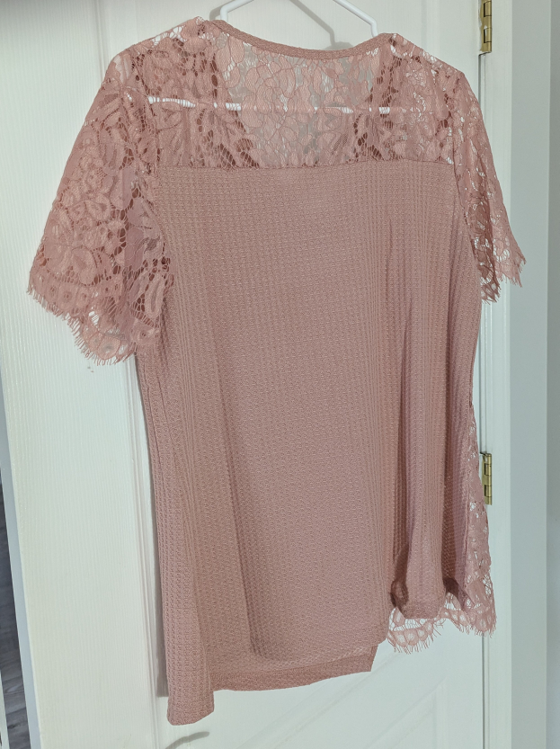 Lace Trimmed Top - Size XL - photo 2