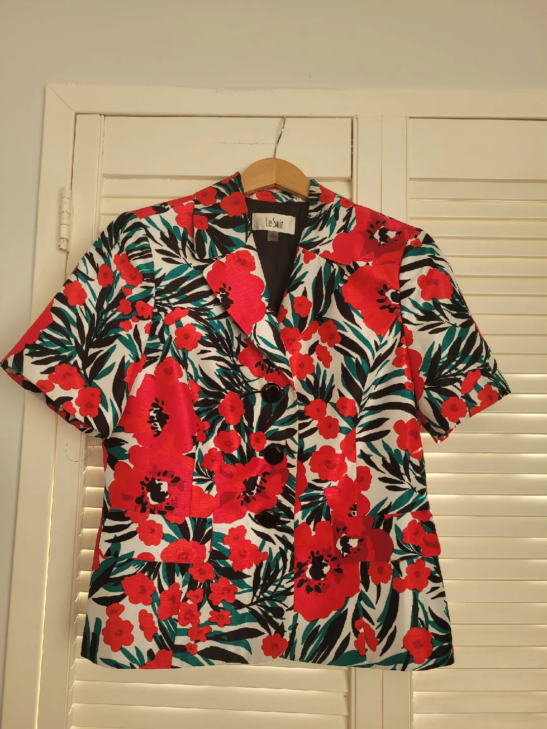 Le Suit Floral Blazer - Size 10 thumbnail