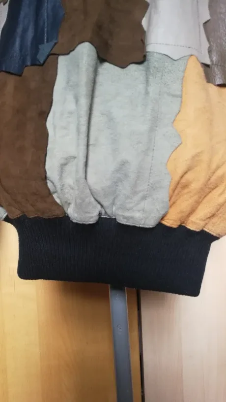 Vintage Patchwork Leather sweater image indicator(4)