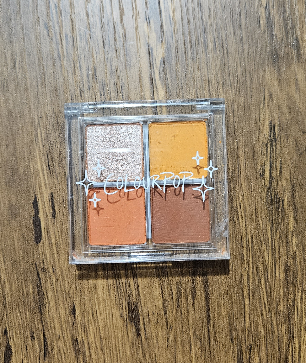 ColourPop Eyeshadow Palette quartet orange