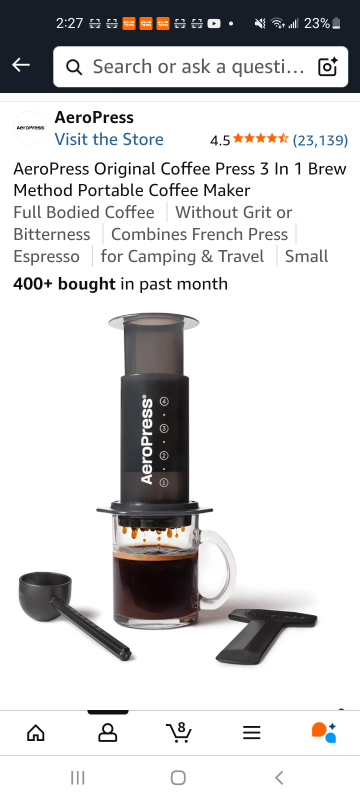 AeroPress Original Coffee Press - Brew Like a Pro!