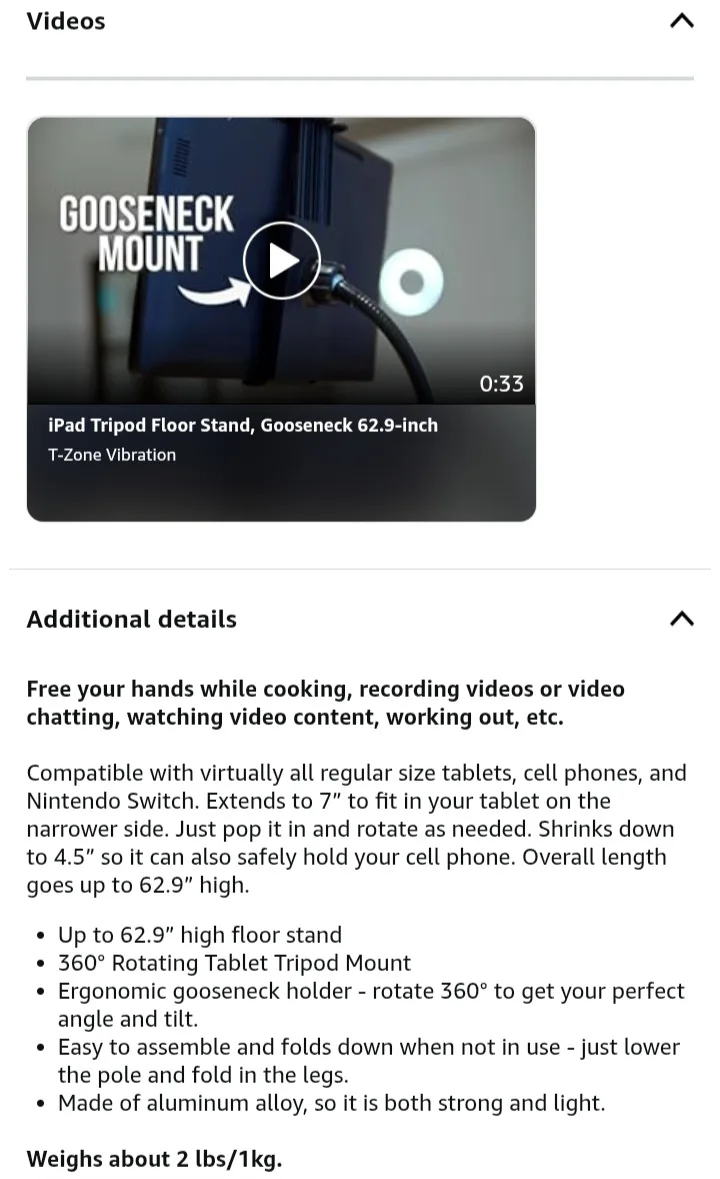 🥕 NEW!  CHRISTMAS SPECIAL - Phone/IPad Floor Stand image indicator(7)