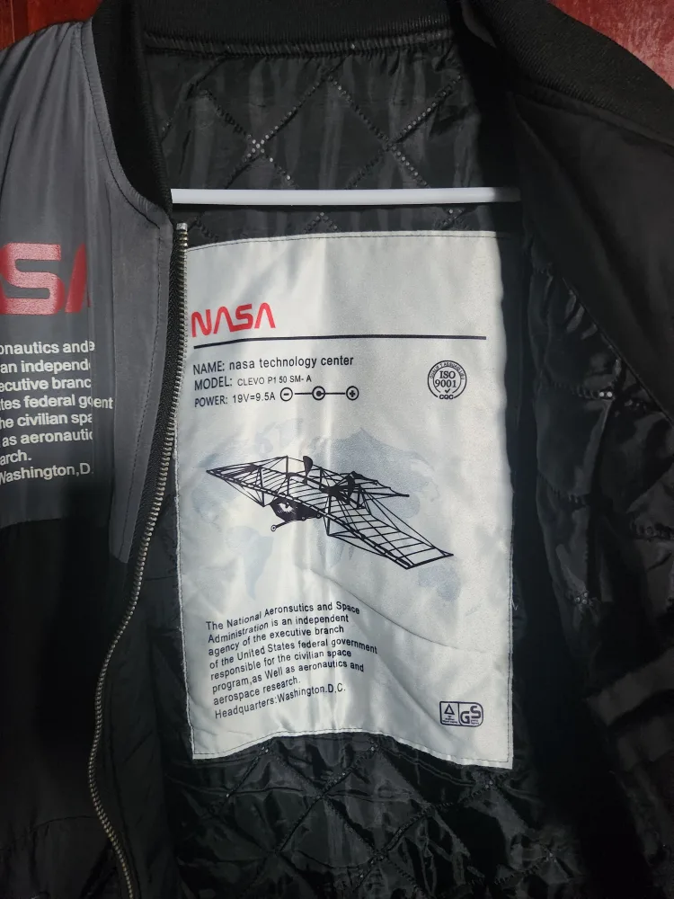 NASA Bomber Jacket - Black, Nylon & Aluminum image indicator(7)
