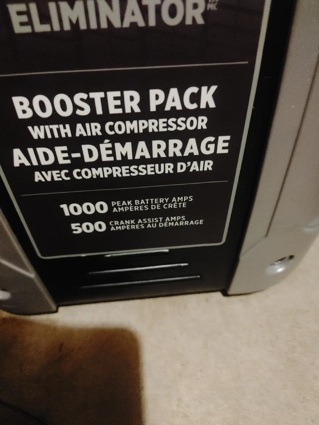MotoMaster Eliminator Booster Pack w/ Air Compressor image indicator(2)