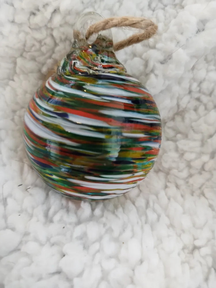 Hand Blown Glass Christmas Ornaments - Set of 6 image indicator(4)