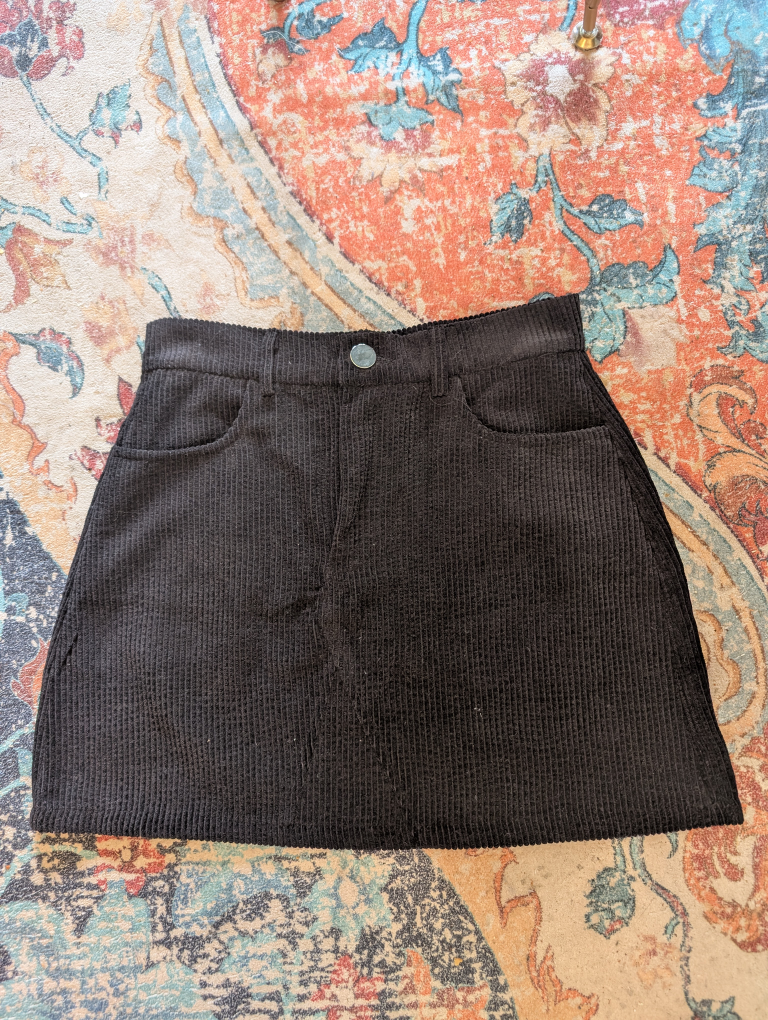 Corduroy Mini Skirts Size S Never Worn