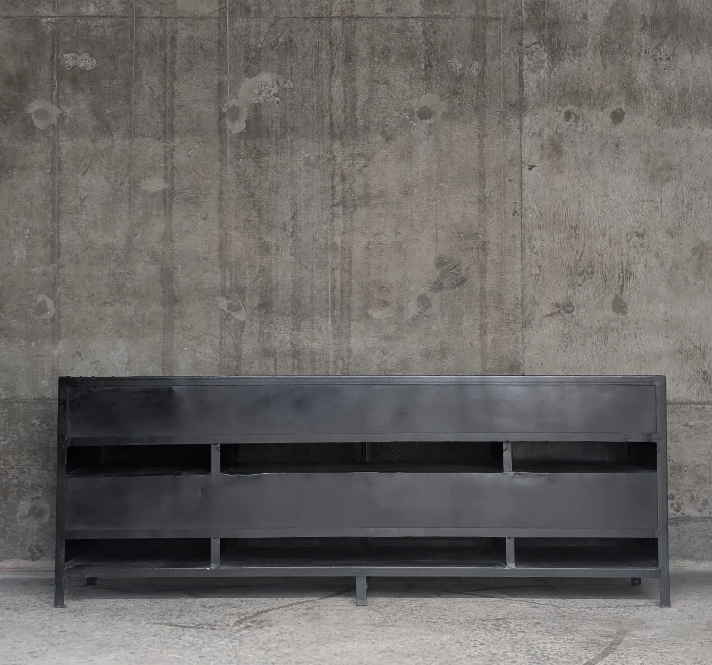 Industrial Style Media Unit/Credenza/Cabinet/Sideboard image indicator(4)