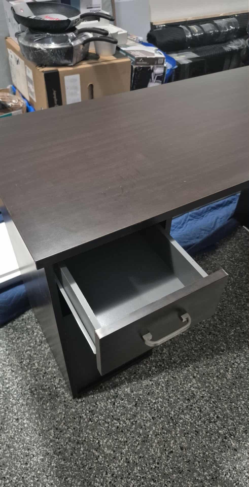 Dark Brown Office Desk - photo 2