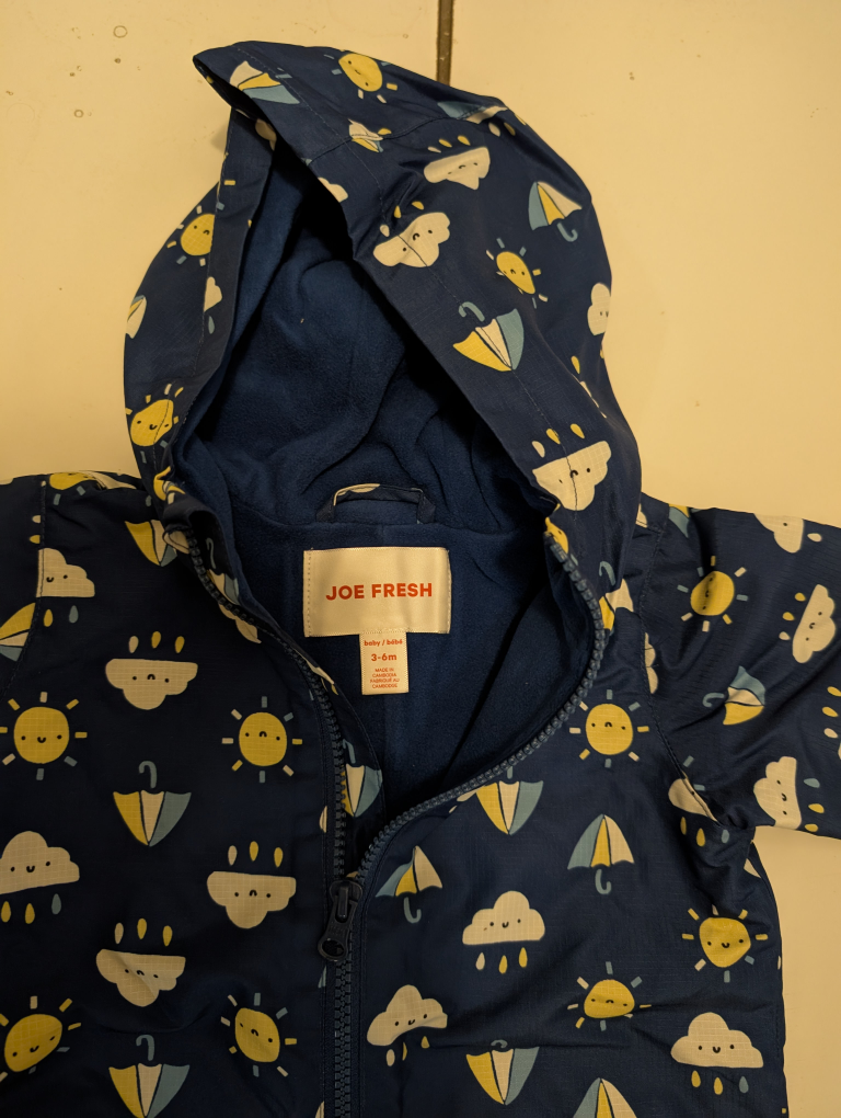 Joe Fresh Baby Rain Suit - 3-6 Months - photo 3