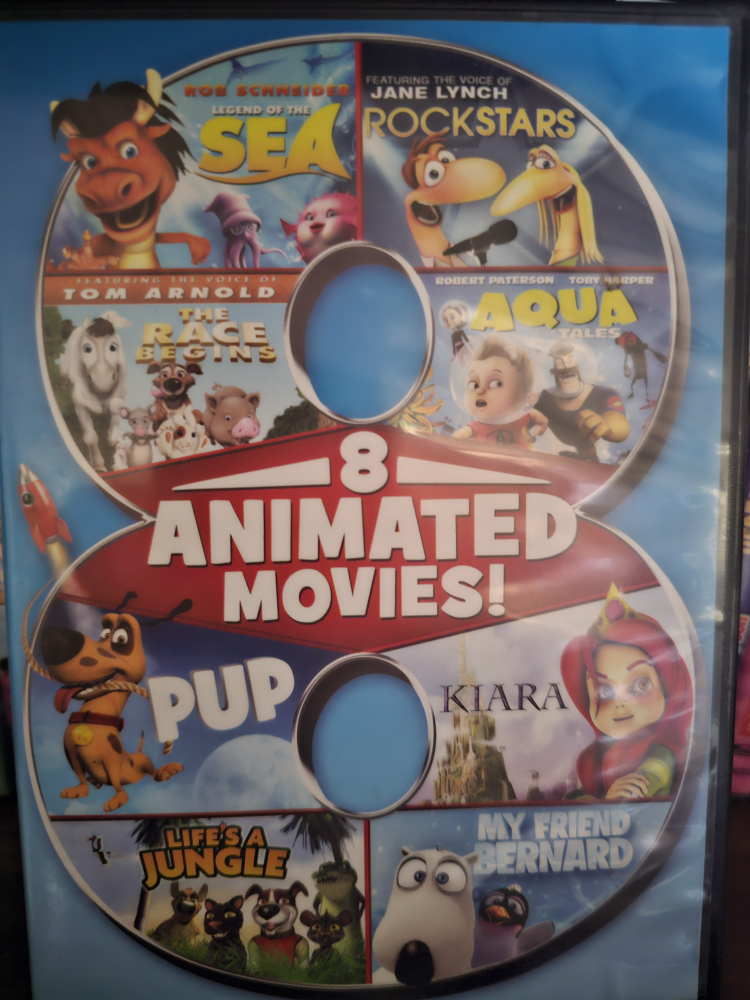 8 kid's dvds