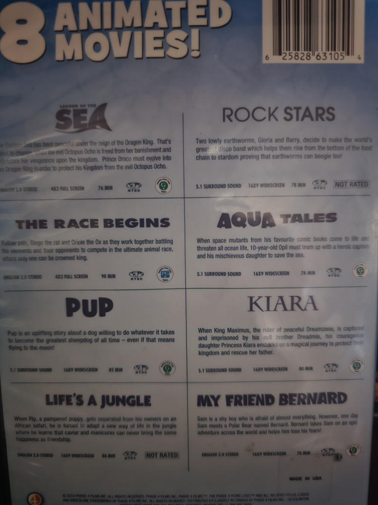 8 kid's dvds - photo 2