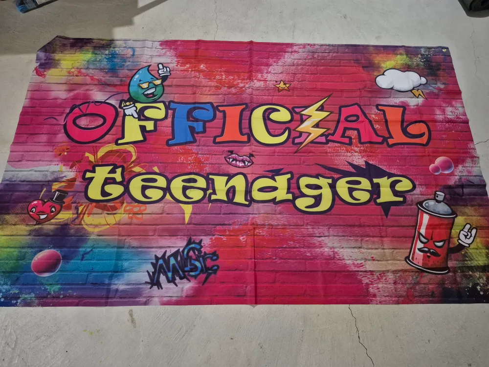 Birthday Banner - "Official Teenager" thumbnail