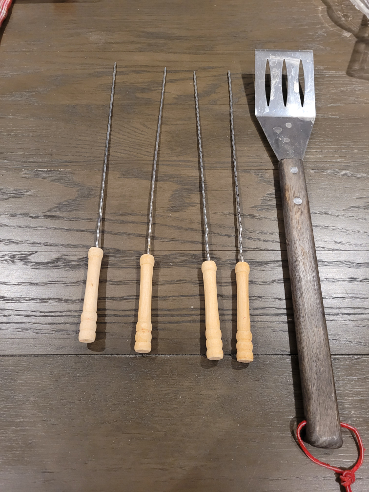 BBQ Skewers & Spatula Set