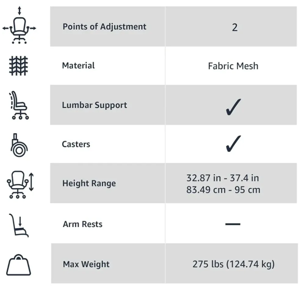 Black Mesh Office Chair image indicator(5)