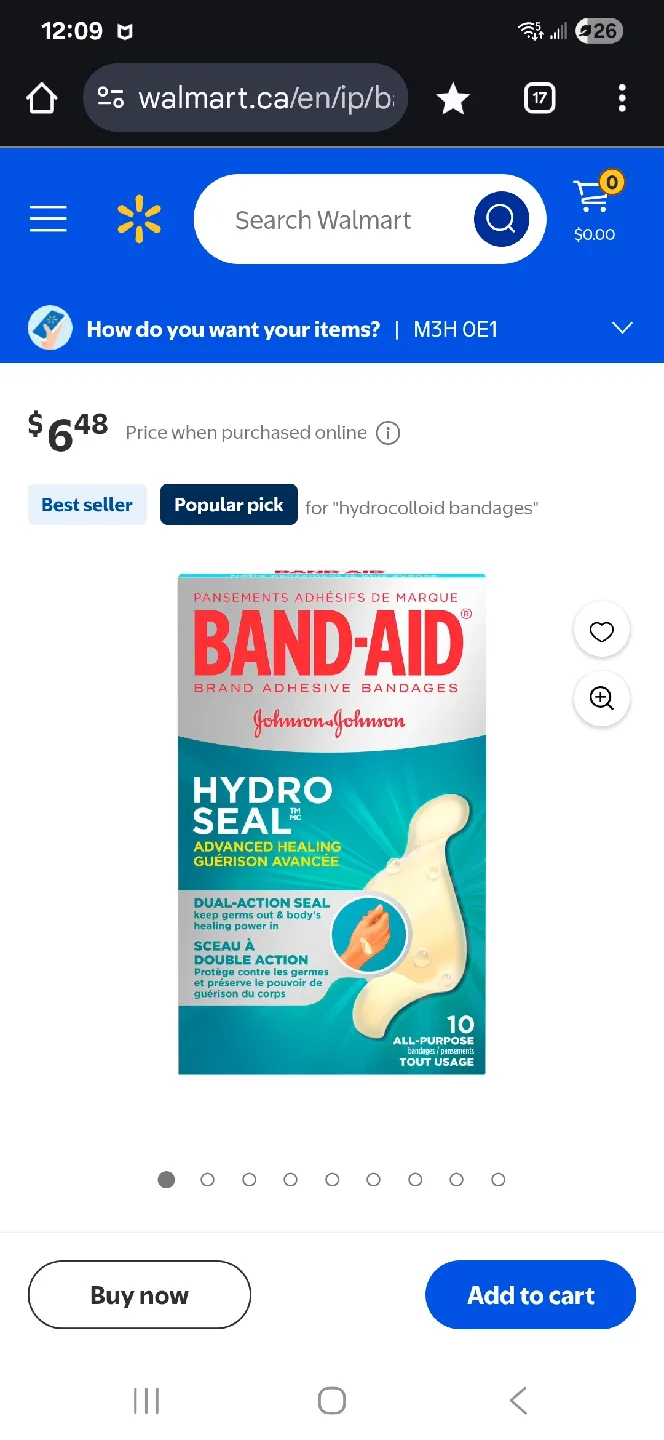 Band-Aid Hydro Seal x9 thumbnail