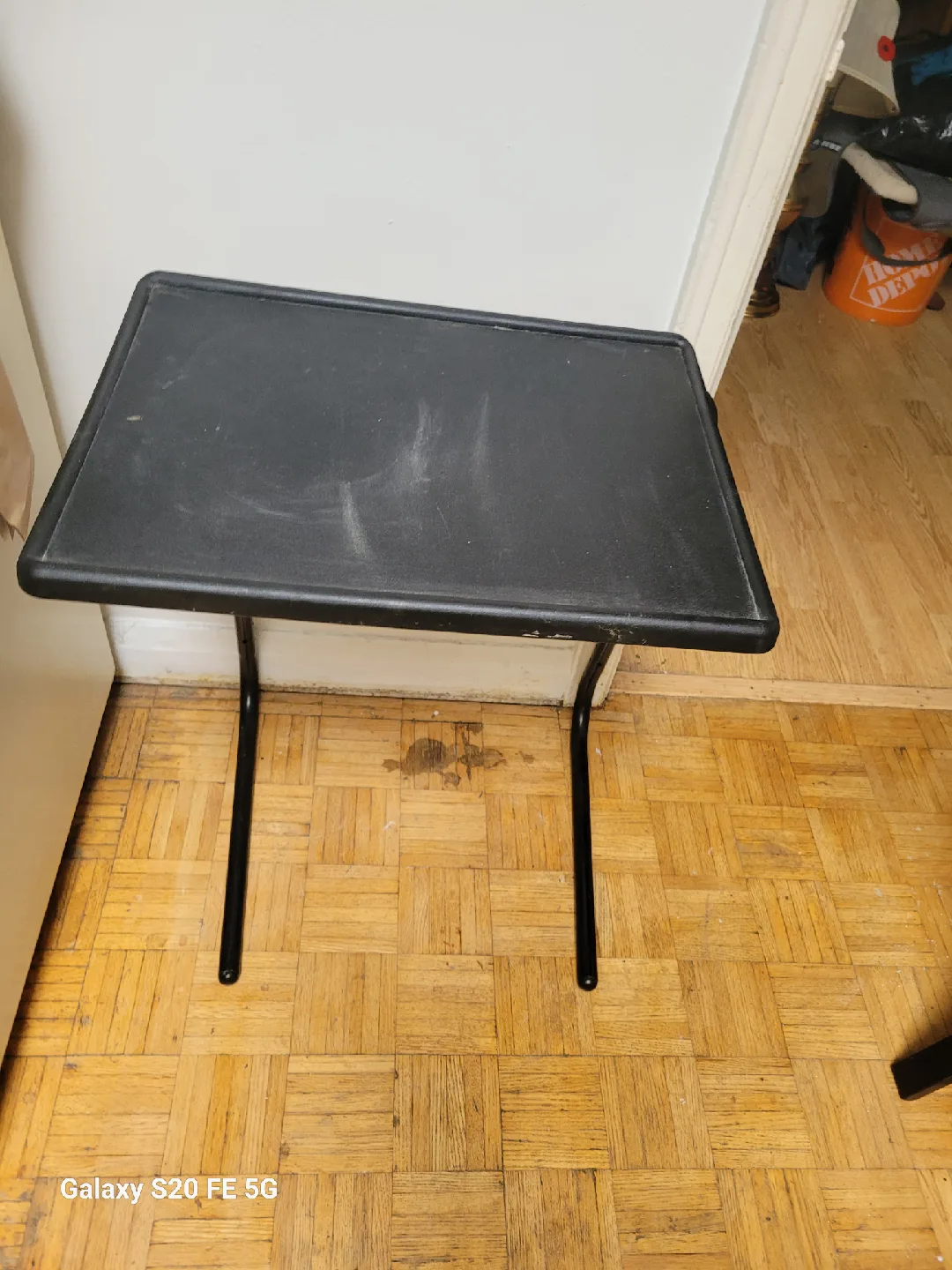 Black Portable Folding Table thumbnail