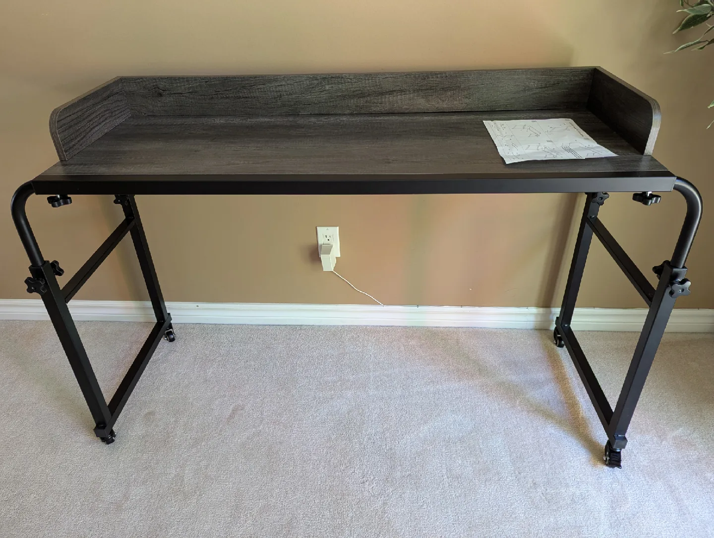 Adjustable Overbed Table Desk with Wheels thumbnail