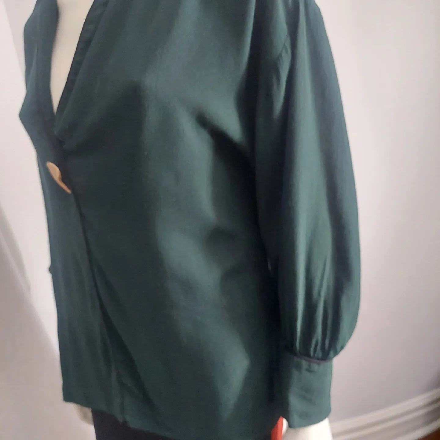 Green Long Sleeve Blouse medium  🥕 image indicator(5)