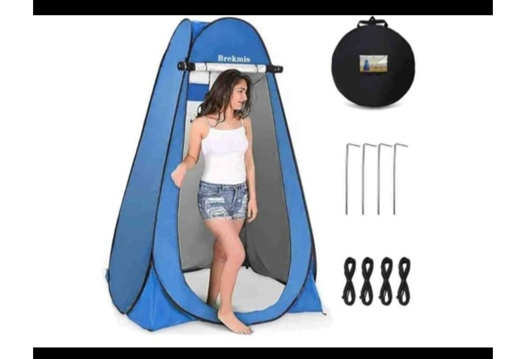 New Brekmis Camping Toilet Pop Up Privacy Tent - Blue