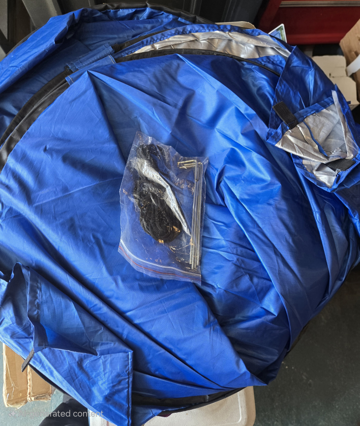 New Brekmis Camping Toilet Pop Up Privacy Tent - Blue - photo 2