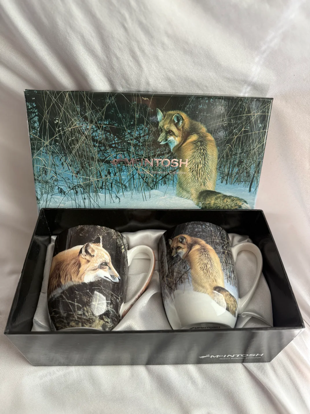 Robert Bateman Foxes 2-Piece Mug Set - Fine Bone China image indicator(2)