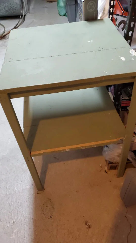 Green Wooden Table with Shelf 🥕 thumbnail