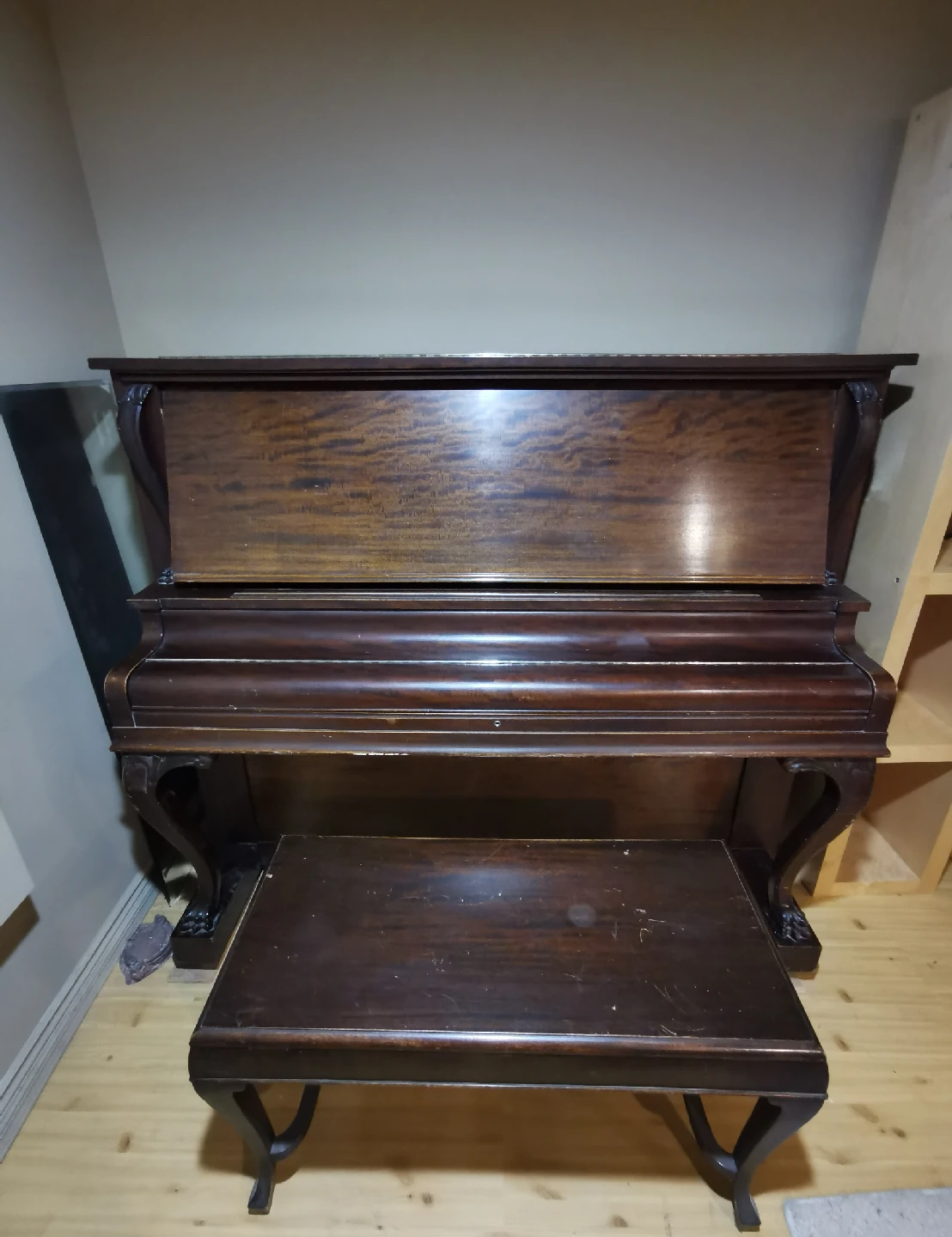 Antique Gerhard Heintzman Piano With Bench