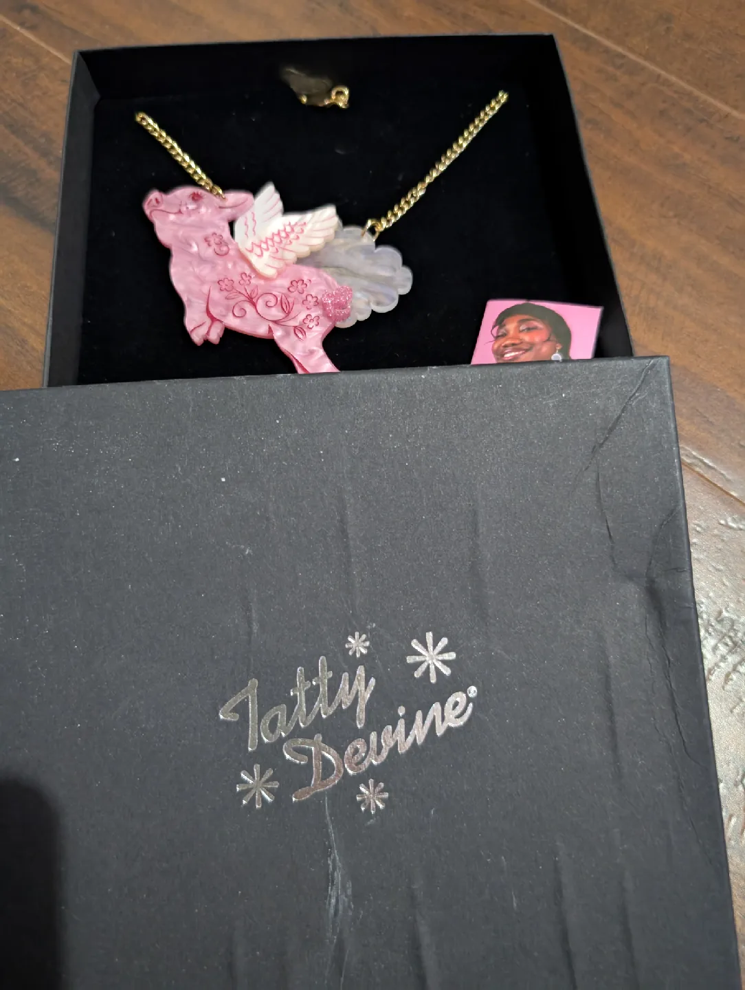 Tatty Devine Flying Pig Necklace thumbnail