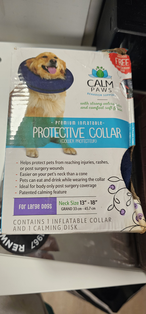 Calm Paws Protective Collar for Large Dogs (13-18")