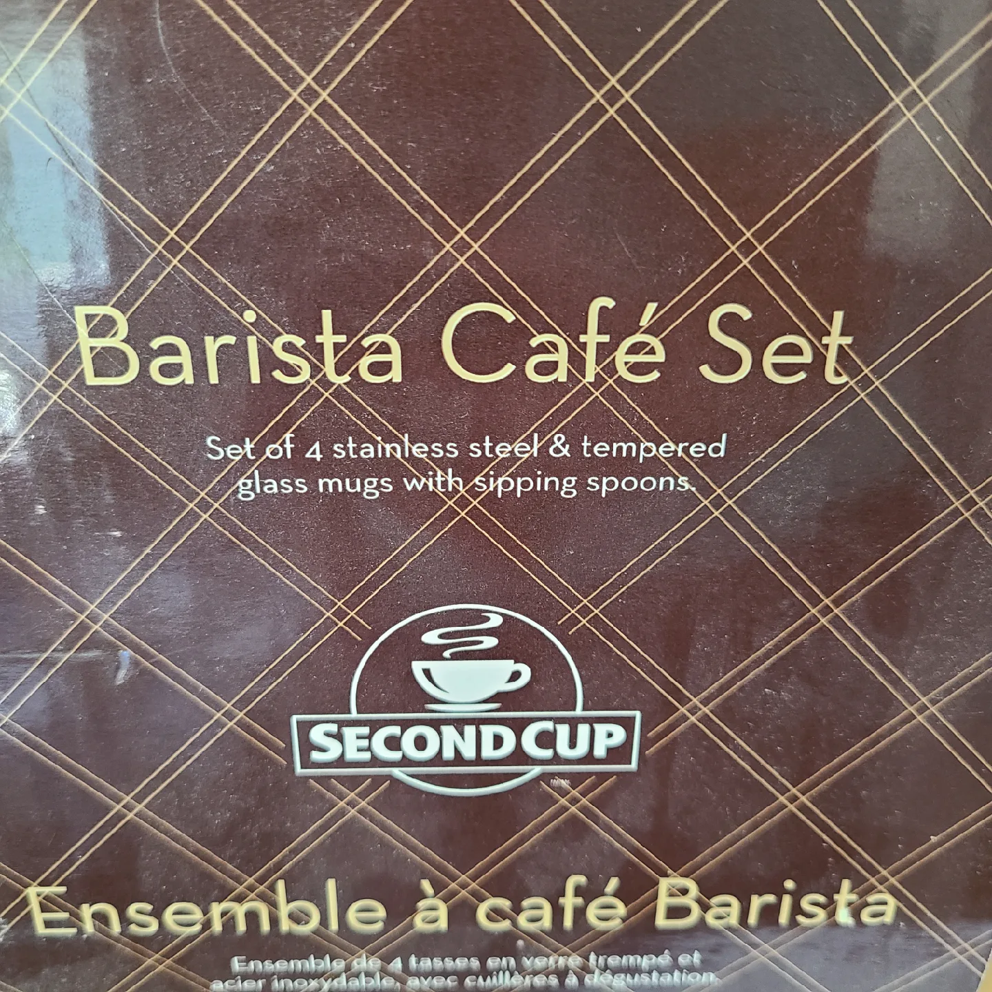 Second Cup Barista Cafe Set - 4 Mugs & Spoons image indicator(6)