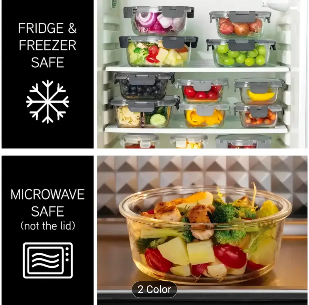 brand new 12 pack glass food storage containers awt image indicator(4)