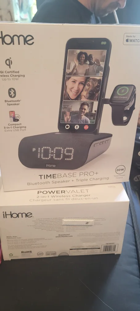 iHome Timebase Pro+ Bluetooth Speaker & Triple Charger thumbnail