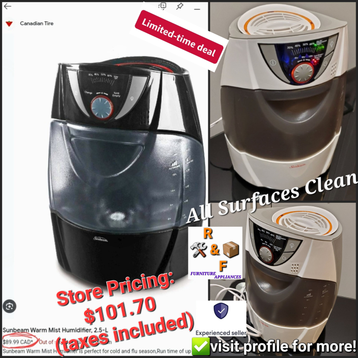 ➡️Sunbeam Warm Mist Humidifier 2.5L