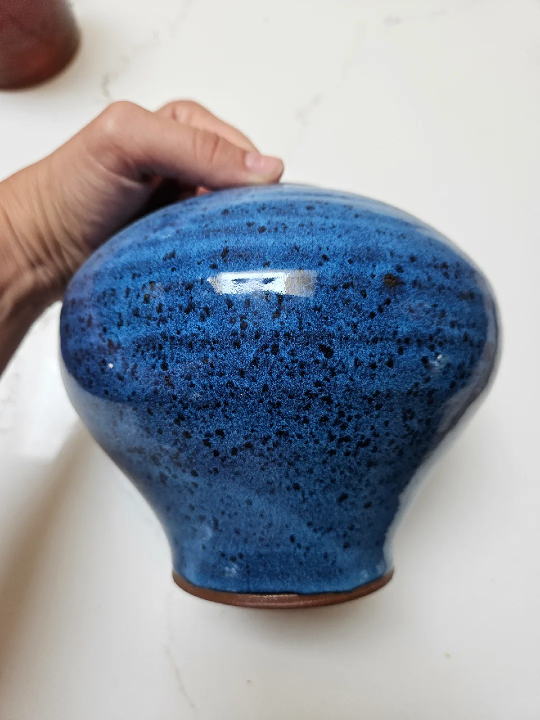 Blue Ceramic Vase image indicator(3)
