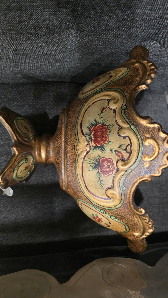 Decorative Floral Bowl - 15 in