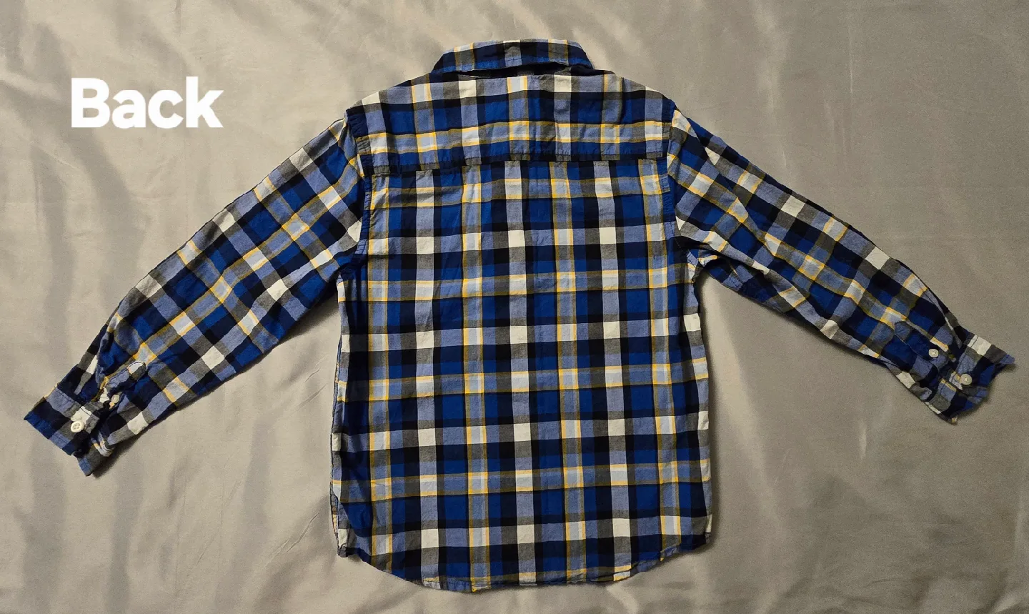 Boys Gymboree Dinotrux Plaid Button-Up Shirt! Size 7 / 8 image indicator(7)