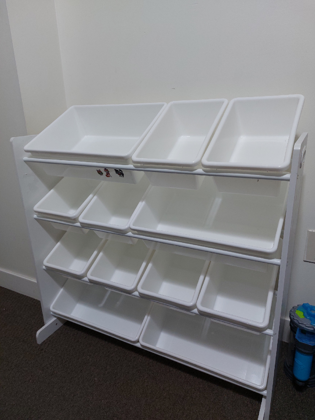 Lennox Furniture Toy Storage Organizer - White