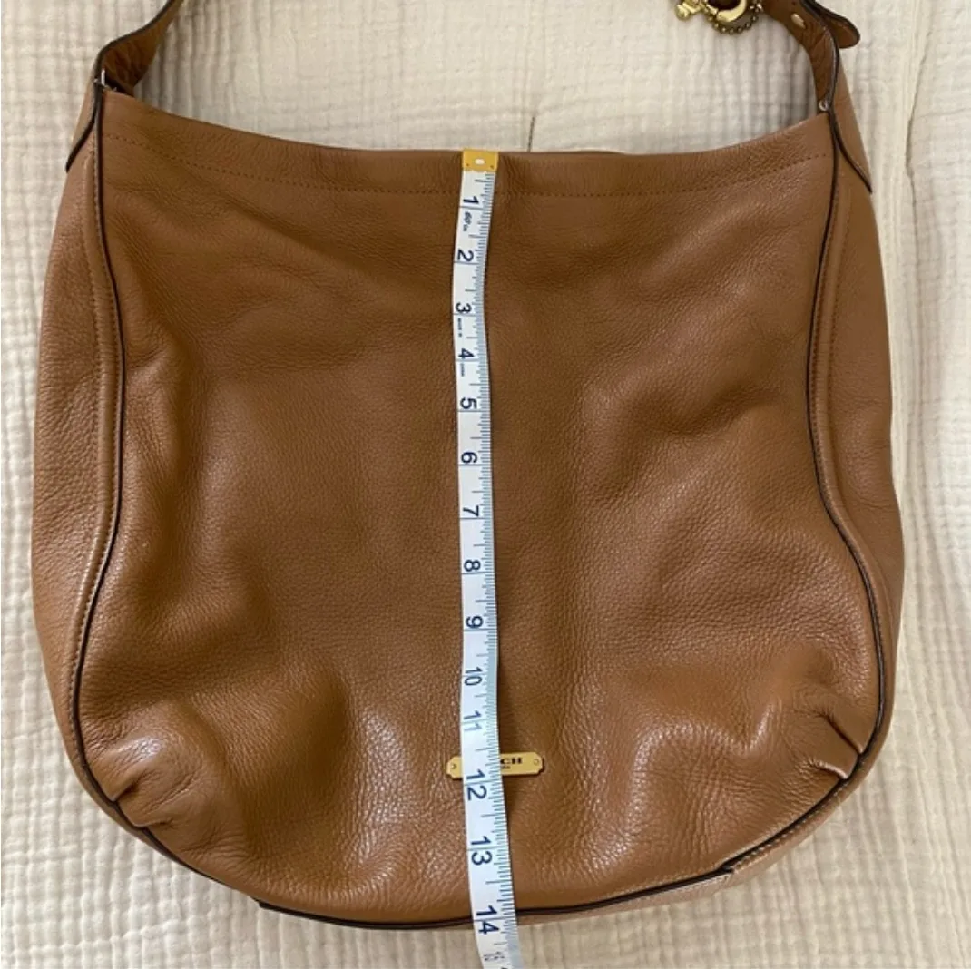 Coach Leather Hobo Bag, Brown image indicator(3)