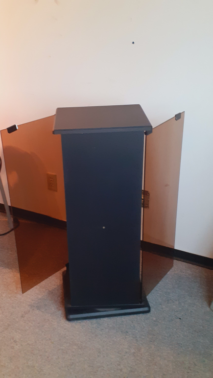 Black Media Cabinet with five Shelves each side - photo 4