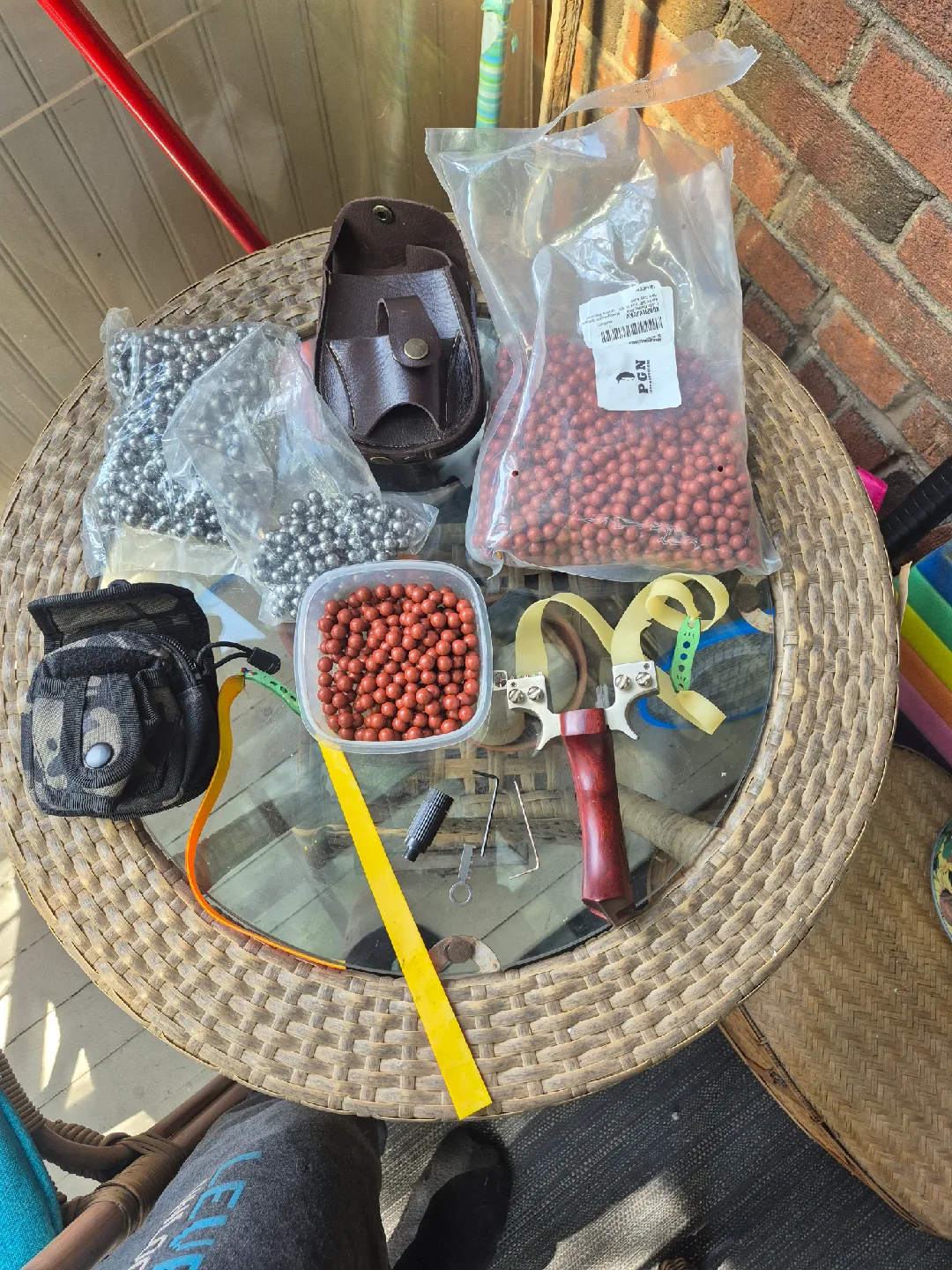 Slingshot with Ammo and Pouches thumbnail