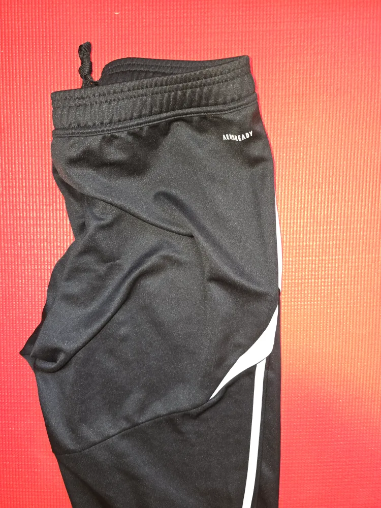 Adidas Black & White Track Pants - Size L image indicator(2)