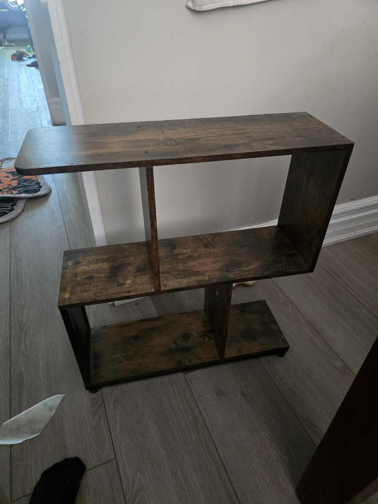 Brown Wood End Table
