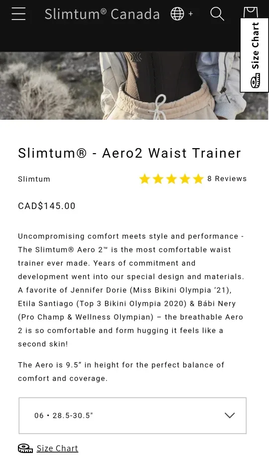 Slimtum Aero2 Waist Trainer - Size 6 image indicator(2)