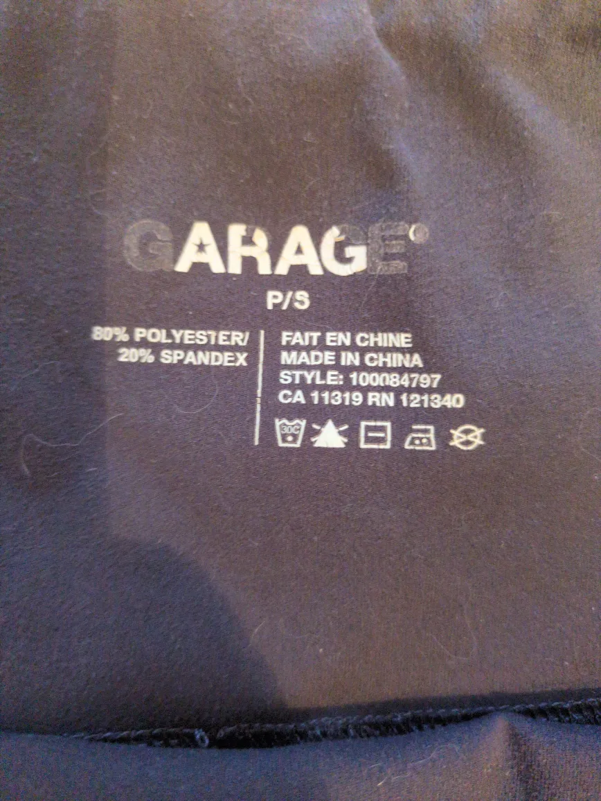 Garage Black Flare Yoga Pants - Size Small image indicator(2)