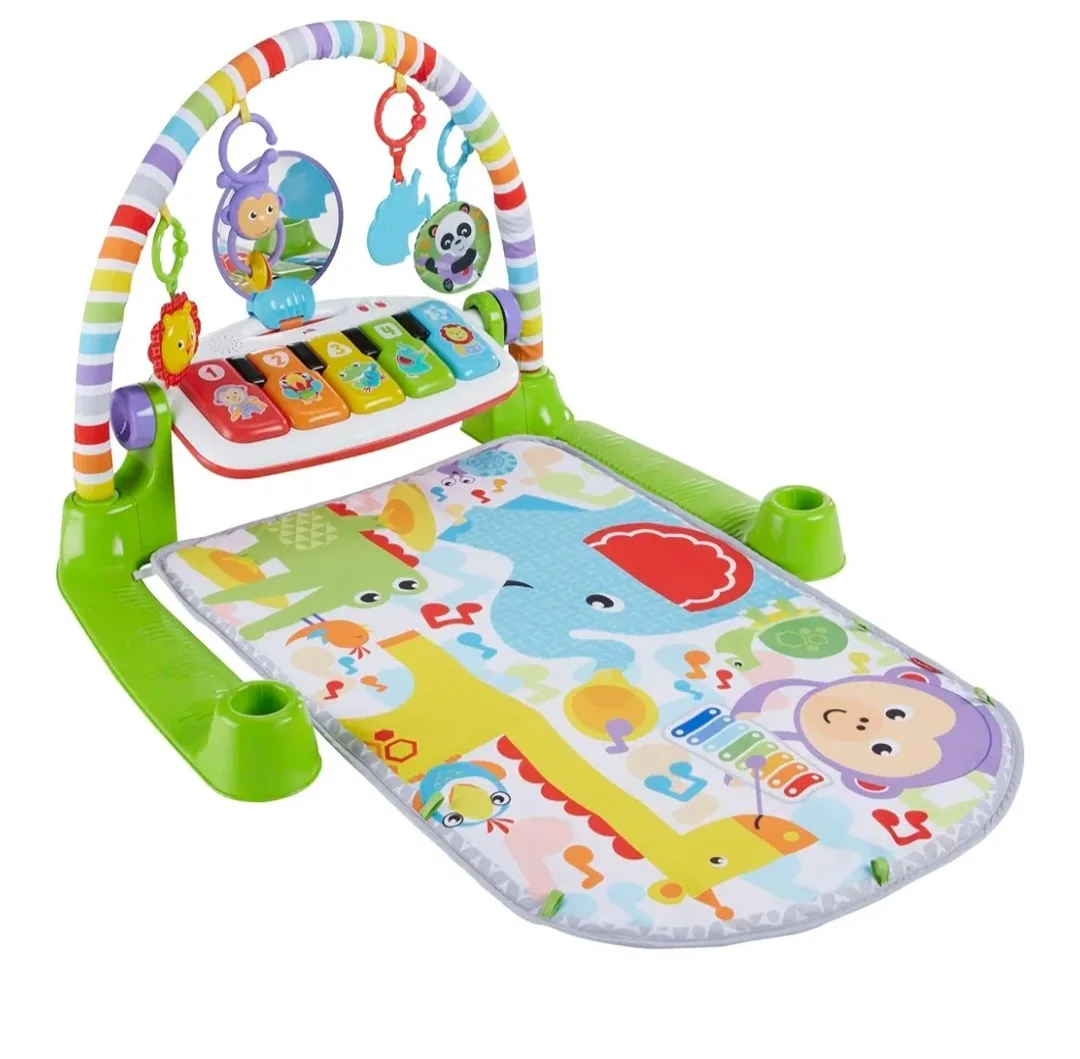 Fisher-Price Deluxe Kick & Play Piano Gym - Green