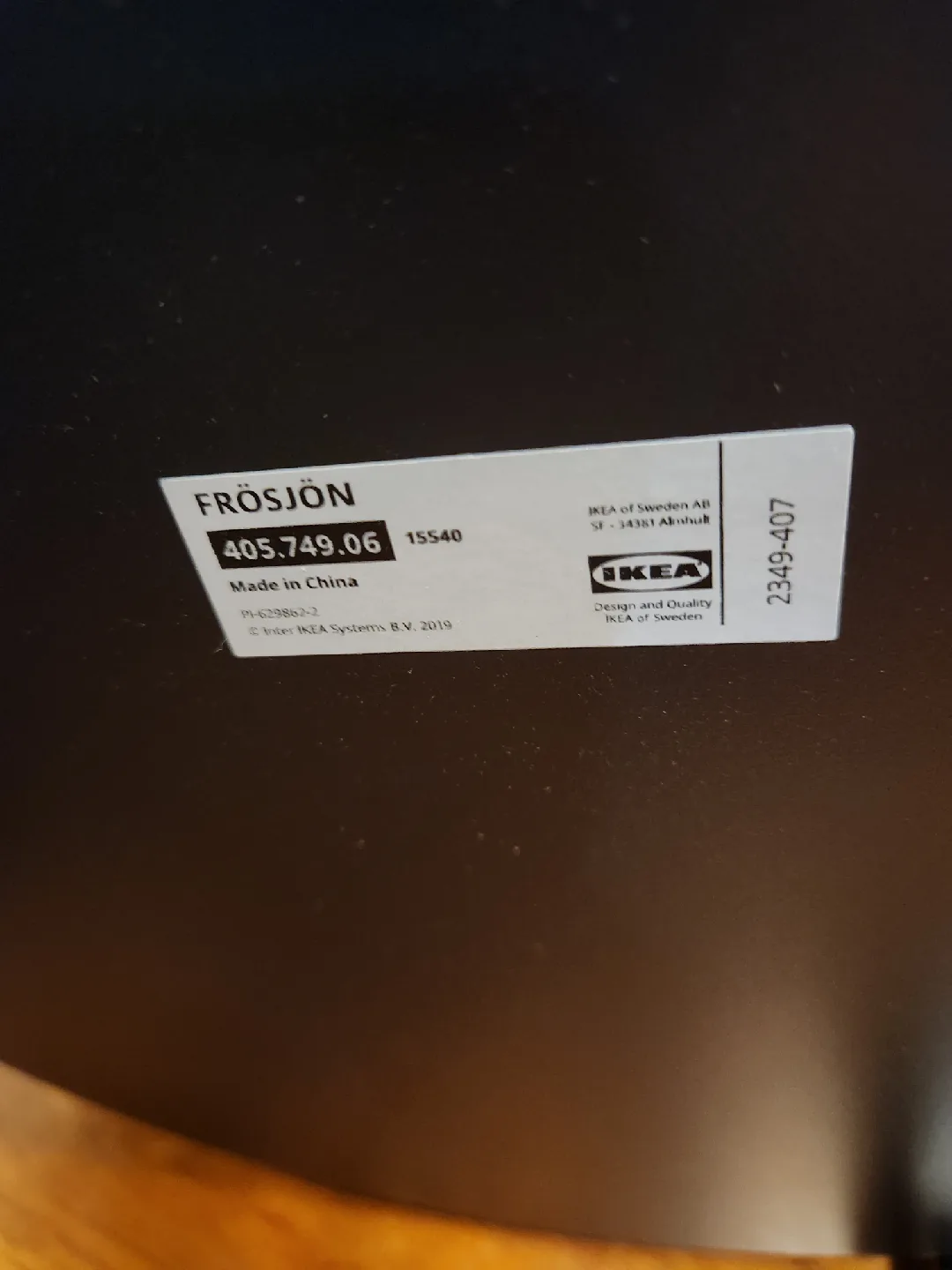 IKEA FRÖSJÖN Cart - Black - 55x35 cm image indicator(3)